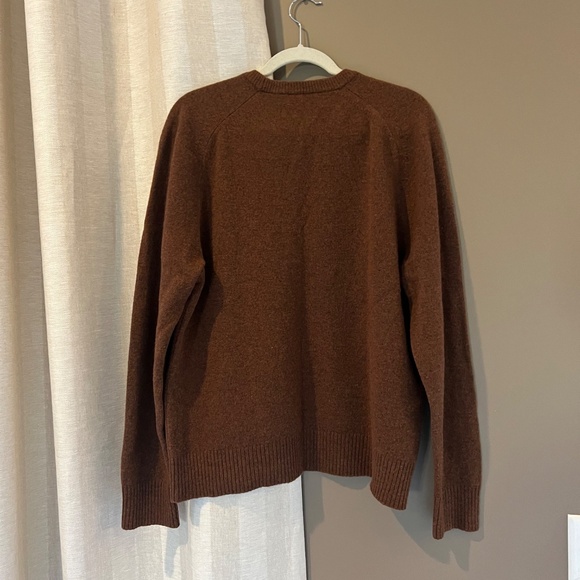 Original Penguin by Munsingwear 100% Lambswool V-neck Brown Sweater, Size XXL - Picture 4 of 10